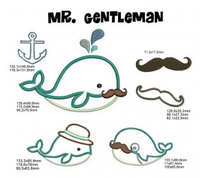 Stickserie - Mr. Gentleman
